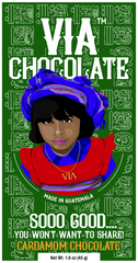 VIA Guatemala Chocolate - Cardamom Dark Chocolate Bar